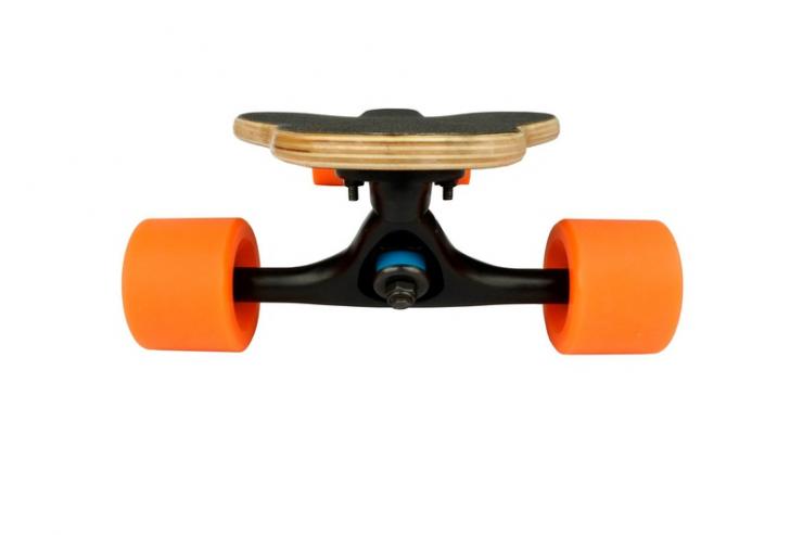 skateboard flow front view