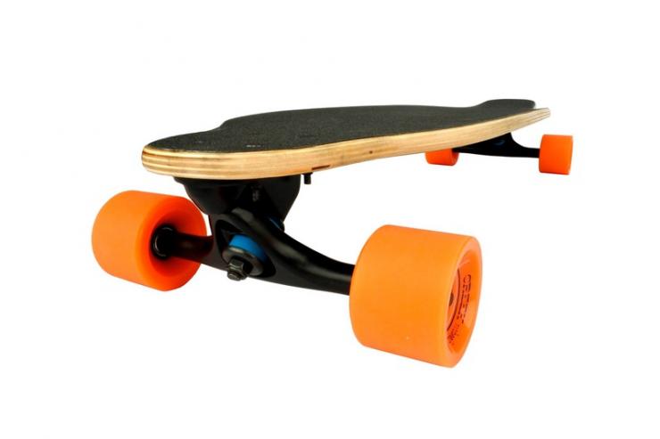 skateboard flow side view